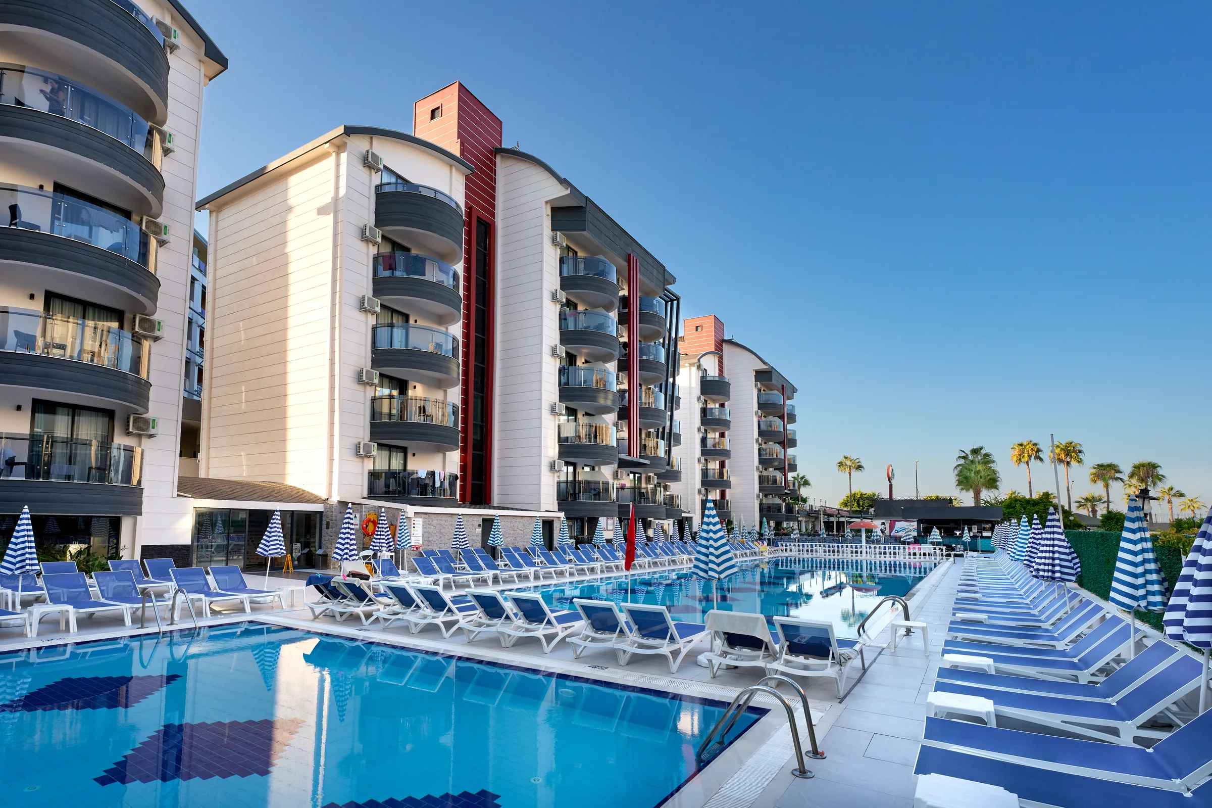 Grand Uysal Beach & Spa Hotel pool and living spaces