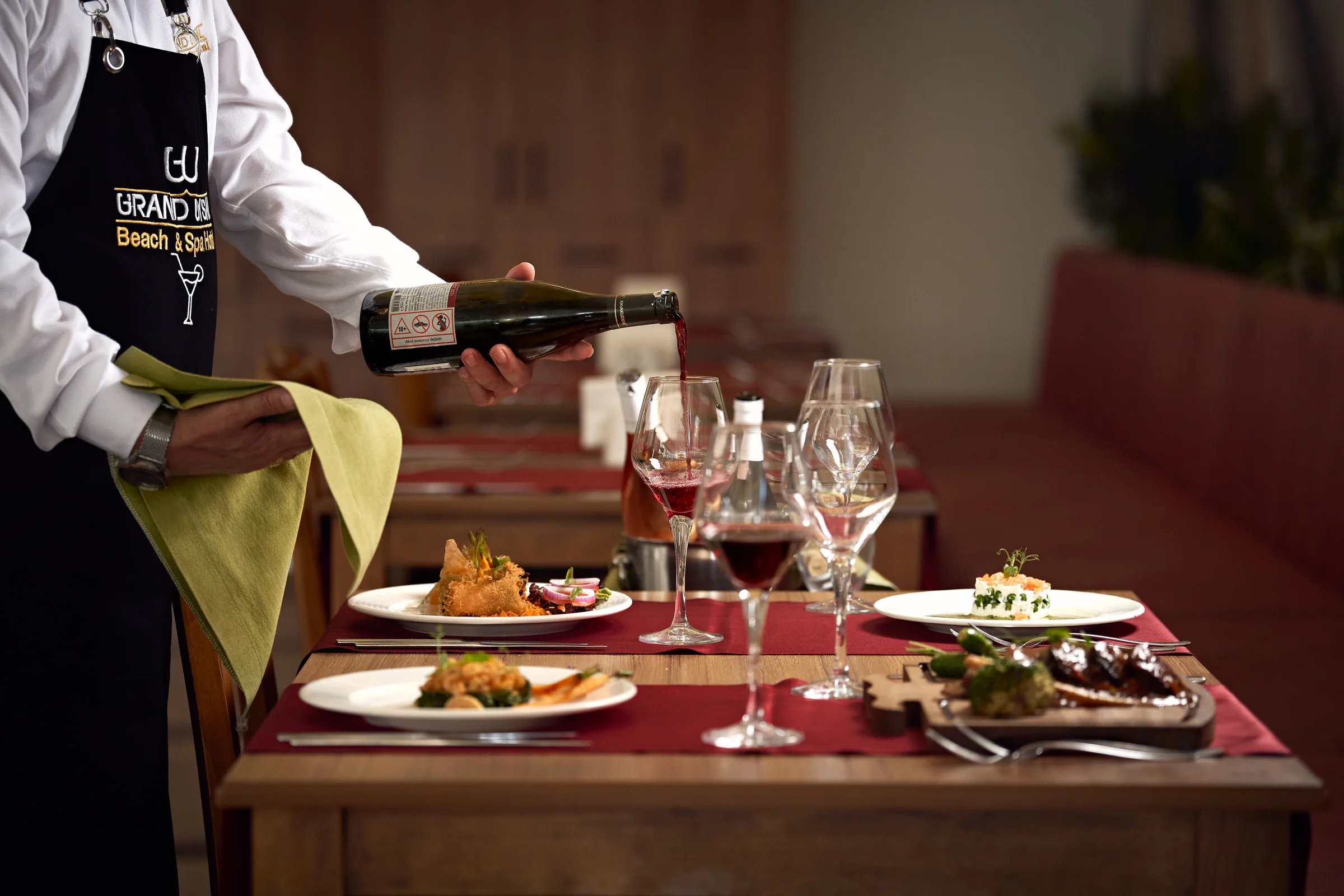Present-day cuisine at Grand Uysal Beach & Spa Hotel