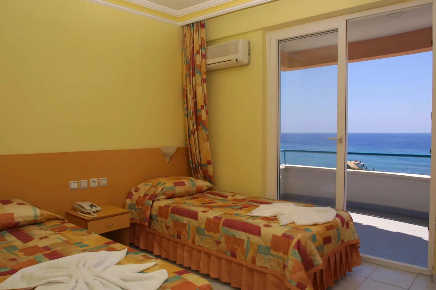 An early sea-view room at Grand Uysal